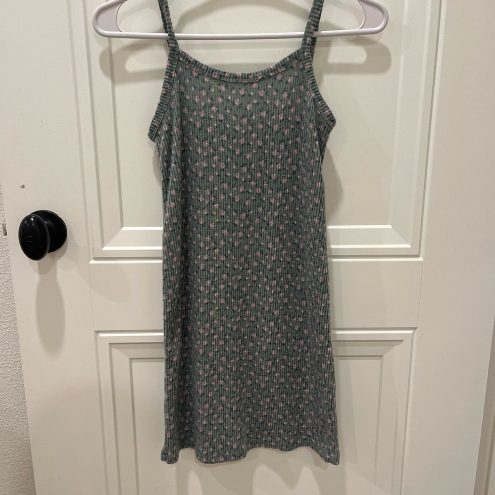 Art Class Green and Pink Knit Sweater dress